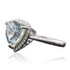 Image 4 : 14KT White Gold 4.50ct Topaz and Diamond Ring