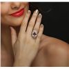 Image 1 : 14KT White Gold 7.90ct Morganite and Diamond Ring