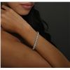 Image 8 : Platinum 14.91ctw Diamond Tennis Bracelet