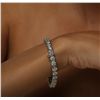 Image 9 : Platinum 14.91ctw Diamond Tennis Bracelet