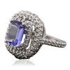 Image 2 : 14KT White Gold 3.15ct Tanzanite and Diamond Ring