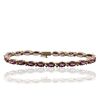 Image 3 : 14KT Yellow Gold 11.88ctw Rhodolite Garnet Bracelet