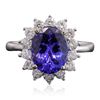 Image 3 : 14KT White Gold 3.17ct Tanzanite and Diamond Ring