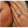 Image 4 : 14KT White Gold 1.92ct Tanzanite and Diamond Ring