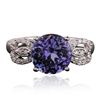 Image 1 : 14KT White Gold 3.25ct Tanzanite and Diamond Ring