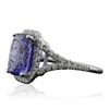 Image 4 : 14KT White Gold 6.31ct Tanzanite and Diamond Ring