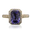 Image 3 : 14KT Yellow Gold 1.69ct Tanzanite and Diamond Ring