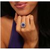 Image 2 : 14KT White Gold 5.29ct Tanzanite and Diamond Ring