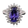 Image 3 : 14KT White Gold 5.44ct Tanzanite and Diamond Ring