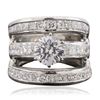 Image 1 : 18KT White Gold 4.09ctw Diamond Ring