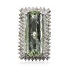 Image 3 : 14KT White Gold 31.56ct Quartz and Diamond Ring