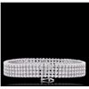 Image 4 : 14KT White Gold 7.14ctw Diamond Bracelet