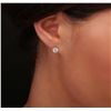 Image 2 : 14KT White Gold 1.29ctw Diamond Stud Earrings