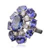 Image 4 : 14KT White Gold 18.66ctw Tanzanite Diamond Ring