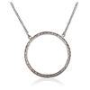 Image 4 : 18KT White Gold 1.00ctw Diamond Pendant With Chain