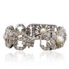 Image 7 : 18KT White Gold 11.58ctw Diamond and Pearl Bracelet