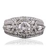 Image 3 : 18KT White Gold 2.38ctw Diamond Ring