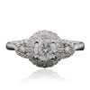 Image 1 : 14KT White Gold 0.82ctw Diamond Ring