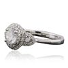 Image 2 : 14KT White Gold 0.82ctw Diamond Ring