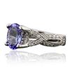 Image 2 : 14KT White Gold 1.93ct Tanzanite and Diamond Ring