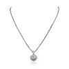 Image 3 : 14KT and 18KT White Gold 1.41ctw Diamond Pendant With Chain