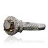 Image 2 : 14KT Two-Tone Gold 1.30ctw Diamond Ring