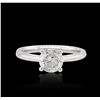 Image 3 : 14KT White Gold 1.20ct Brilliant Cut Diamond Solitaire Ring