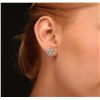 Image 2 : 14KT White Gold 1.40ctw Diamond Earrings