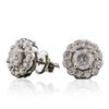 Image 4 : 14KT White Gold 1.40ctw Diamond Earrings