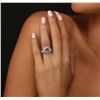 Image 1 : 14KT White Gold 0.78ct Tanzanite and Diamond Ring