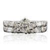 Image 1 : 14KT White Gold 1.33ctw Diamond Ring Wedding Set