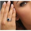 Image 6 : 14KT White Gold 1.88ct Sapphire and Diamond Ring