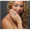 Image 6 : 14KT Yellow Gold 3.42ct Emerald and Diamond Ring