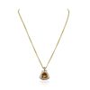 Image 4 : 14KT Yellow Gold 4.83ct Citrine and Diamond Pendant
