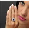 Image 1 : 14KT White Gold 2.10ct Tanzanite and Diamond Ring