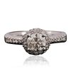 Image 1 : 14KT White Gold 1.41ctw Diamond Ring