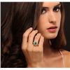 Image 1 : 14KT Yellow Gold 1.65ct Emerald and Diamond Ring