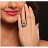 Image 1 : 14KT White Gold 2.93ct Aquamarine and Diamond Ring