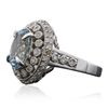 Image 4 : 14KT White Gold 2.93ct Aquamarine and Diamond Ring