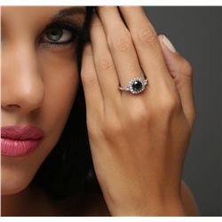 14KT White Gold 1.46ctw Diamond Ring