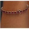 Image 7 : 14KT Yellow Gold 17.01ctw Ruby Bracelet