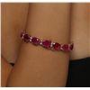 Image 5 : 14KT Rose Gold 43.12ctw Ruby and Diamond Bracelet