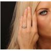 Image 1 : 14KT White Gold 0.82ctw Cushion Cut Diamond Ring