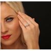 Image 5 : 14KT White Gold 0.82ctw Cushion Cut Diamond Ring