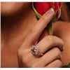 Image 2 : 14KT Rose Gold 1.93ct Morganite and Diamond Ring
