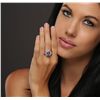 Image 1 : 14KT White Gold 3.52ct Tanzanite and Diamond Ring