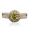 Image 1 : 14KT Yellow Gold GIA Certified 1.46ctw Diamond Ring