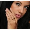 Image 5 : 14KT Yellow Gold 5.81ct Citrine Quartz and Diamond Ring