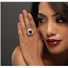 Image 6 : 14KT Two-Tone Gold 4.90ct Emerald and Diamond Ring