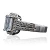 Image 2 : 14KT White Gold 1.98ct Aquamarine and Diamond Ring